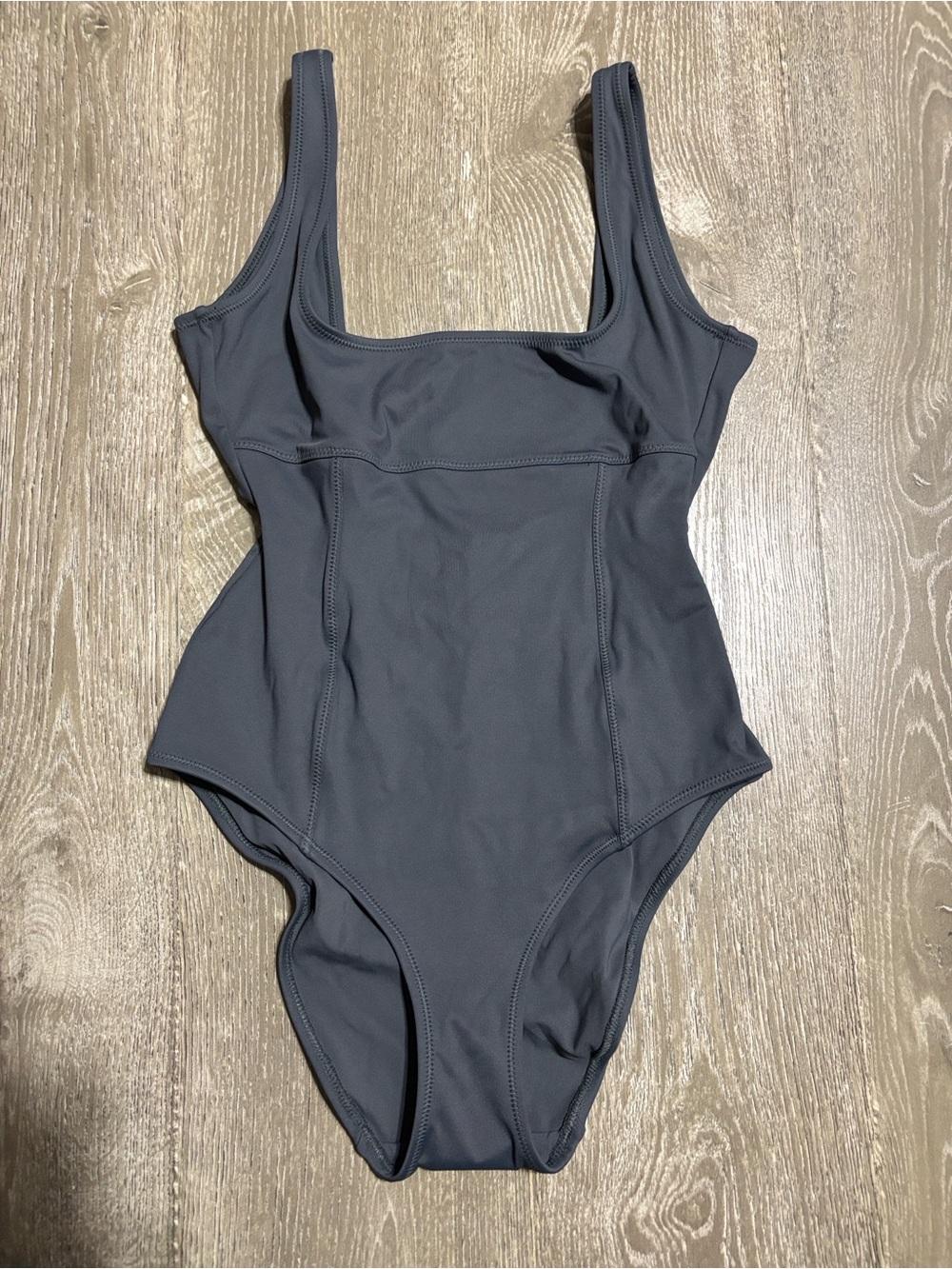 SKIMS Sculpting One-Piece Swimsuit in gunmetal gray - Picture 4 of 4